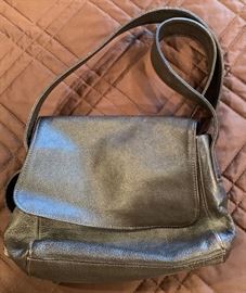 42. Carlos Falchi Brown Leather Handbag (9" x 6")