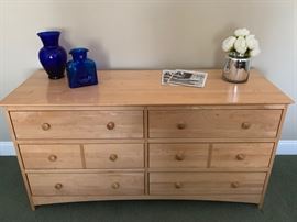 68. Maple 6 Drawer Chest (59" x 21" x 29")