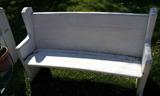 SOLD- Weathered Actual Church Pew