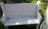SOLD- Weathered Actual Church Pew
