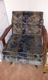 SOLD- Wood Chair with Upholstered Seat and Back