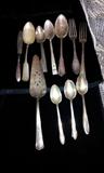 Assorted Silverware.  Winfield Silver Plate Pie Server.