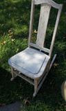SOLD- Weathered Wooden Rocking Chair