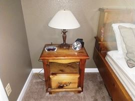 3rd Bedroom Center:  Night Table, Lamp, Clock