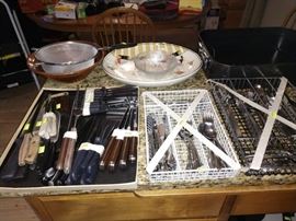 Kitchen:   Knives, Flatware