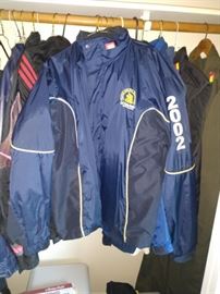 1st Bedroom Right: Skiing & Winter stuff, Boston Marathon 2002, 2005 Windbreakers, Raincoats