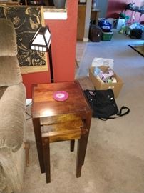TV  Room:  2 Stacking Tables, Lamp
