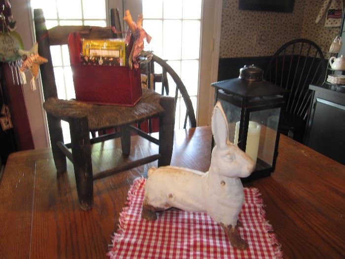 Cast iron bunny just in time for Easter