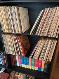 House full of records and books