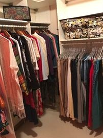  Closets full of clothes 
