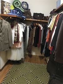 Closet full of clothes