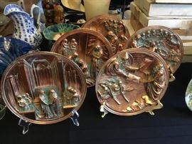 3-D La Porta Del Paradiso Collectible Plates (Copper Vertigris finish)