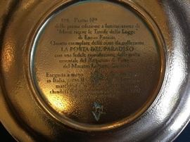 Reverse side of a La Porta Del Paradiso plate