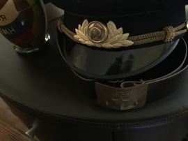Russian Officers hat and belt