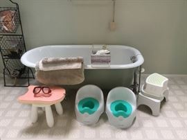 Child’s step stool and potty training seats