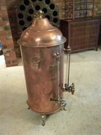 Stunning Large Copper Coffee Urn