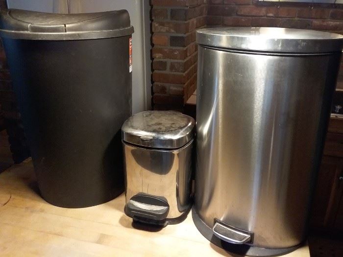 3 Garbage Cans