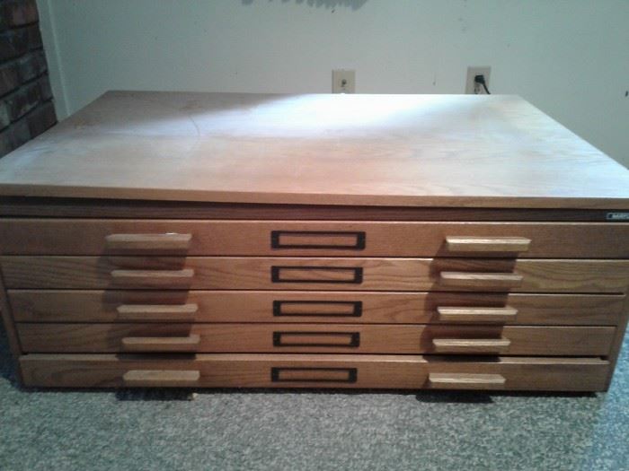 5 Drawer Flat File Cabinet