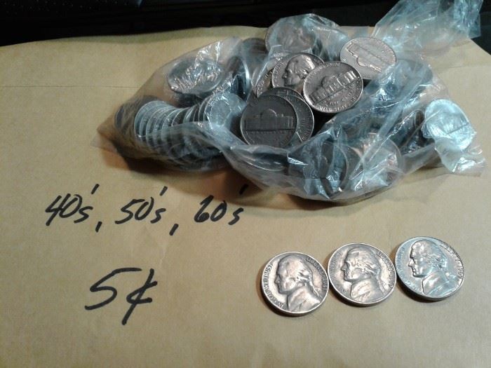 40s, 50s and 60s Nickels