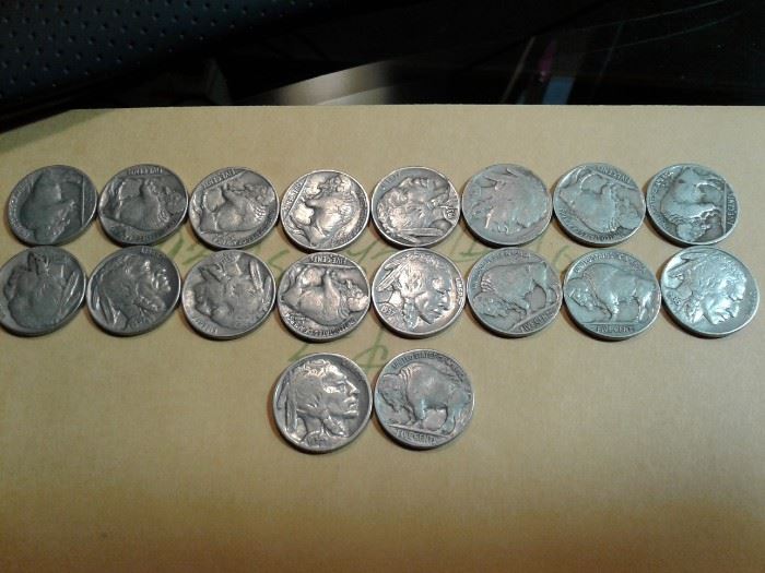 1930s Buffalo Nickels