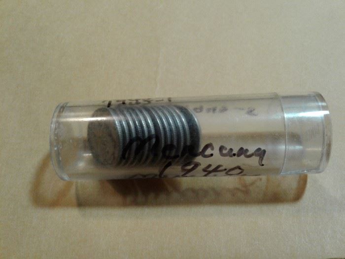 1940s Mercury Dimes