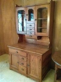 Antique Vintage Dining Room Hutch