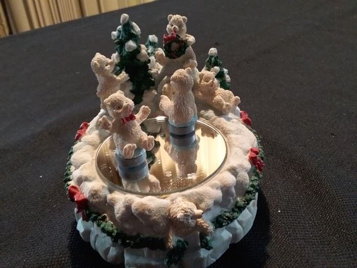 Bears Skating Music Box