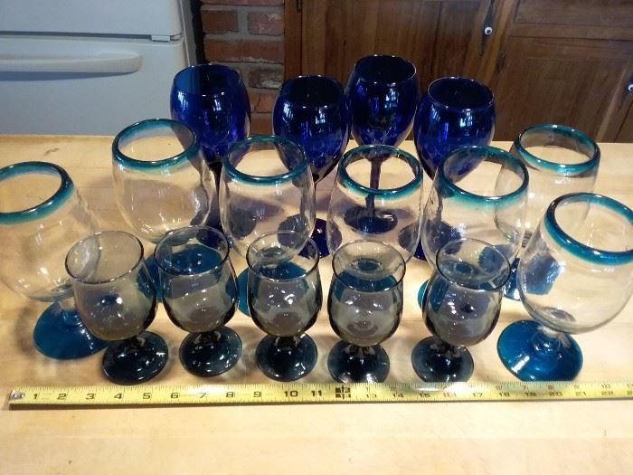 Blue Glassware