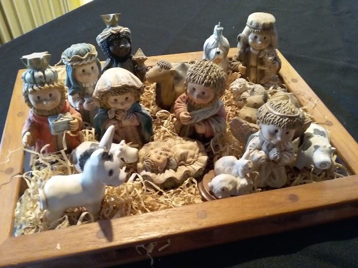 Ceramic Nativity Scene