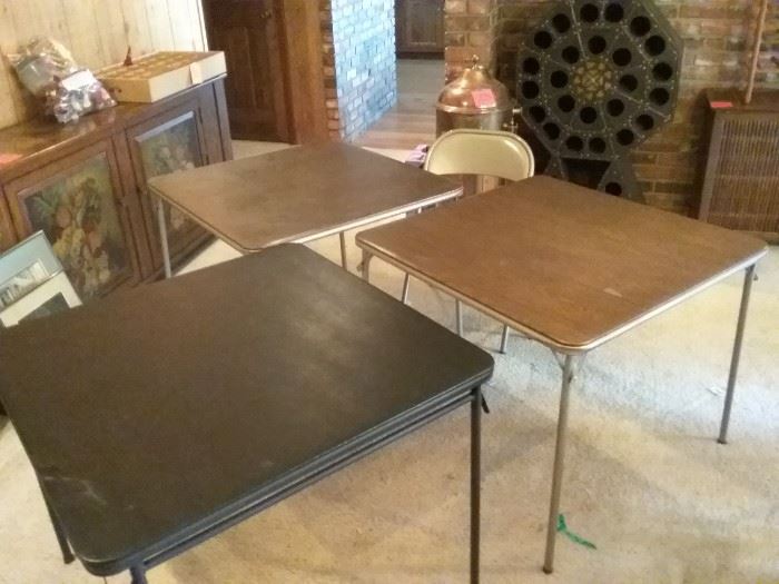 Folding Card Tables