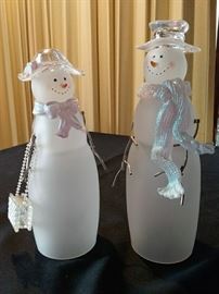 Glass Snowman