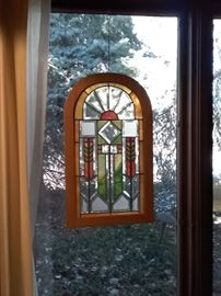 Hanging Stained Glass Window Pieces