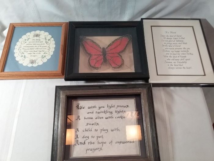 Lot of Four Inspirational Wall Art