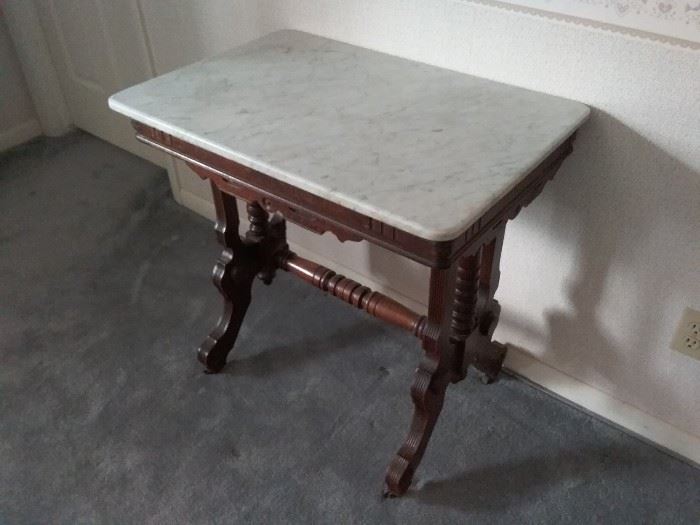 Marble and Wood Table