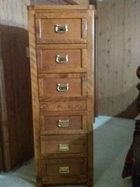 Oak Cabinet of Drawers