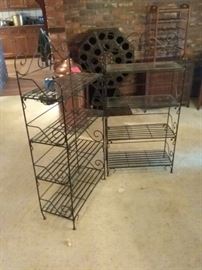Ornate Metal Shelves