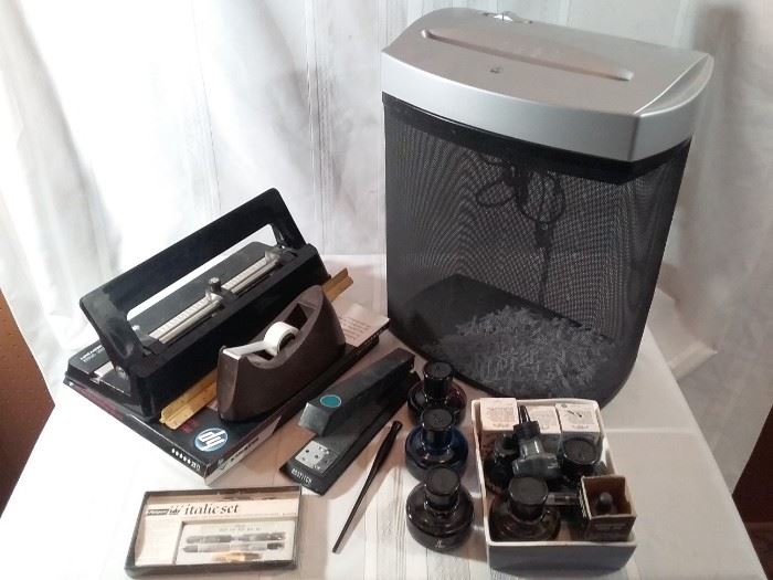 Paper Shredder, Calligraphy Set, and More