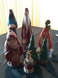 Porcelain Holiday Statues