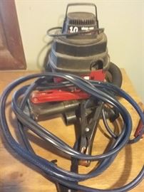 Small ShopVac and Jumper Cables