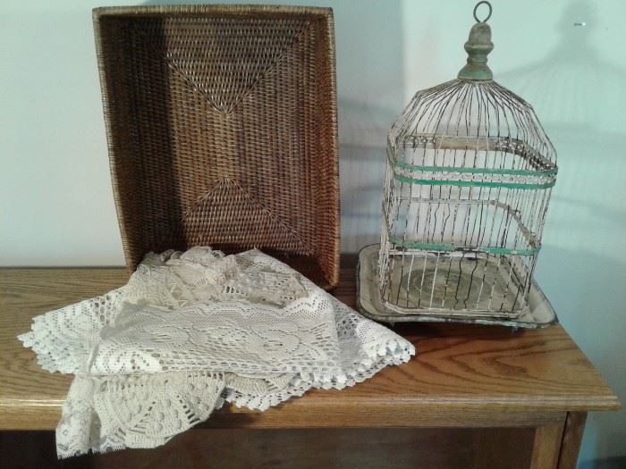 Vintage Birdcage Basket Placemats