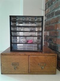 Vintage File Cabinet and Organizer
