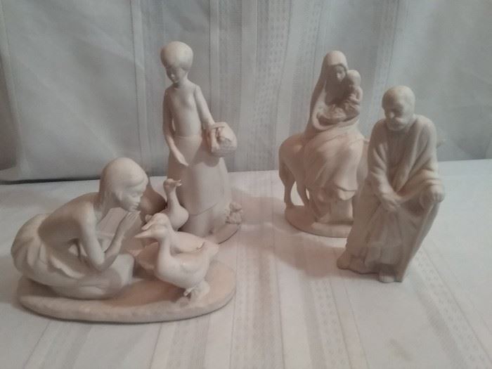 White Porcelain Figurines