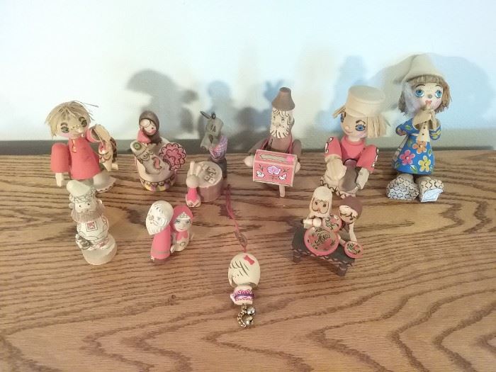 Wooden Russian Figurines