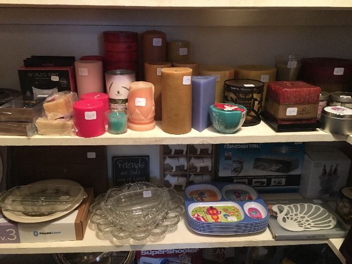 Large candle selection