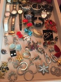 Good selection of jewelry, including Chicos and sterling pieces. 