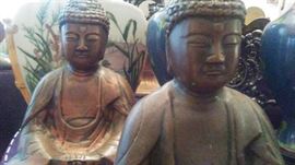 vintage buddha bookends 