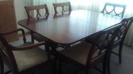 vintage mahogany dining set