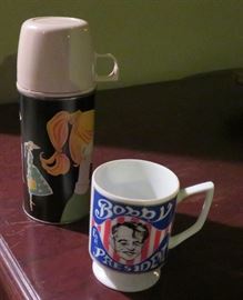Vintage political mug, Barbie thermos