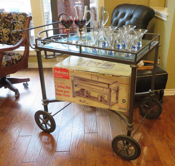 Beverage cart - I'm pretty sure this was the party house on the block!