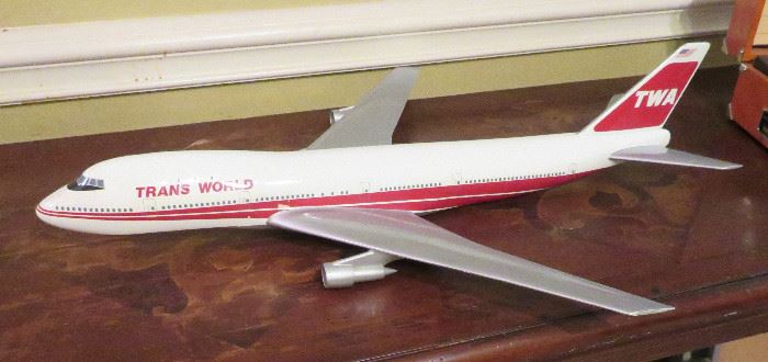 TWA model airplane